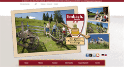 Desktop Screenshot of embach.at